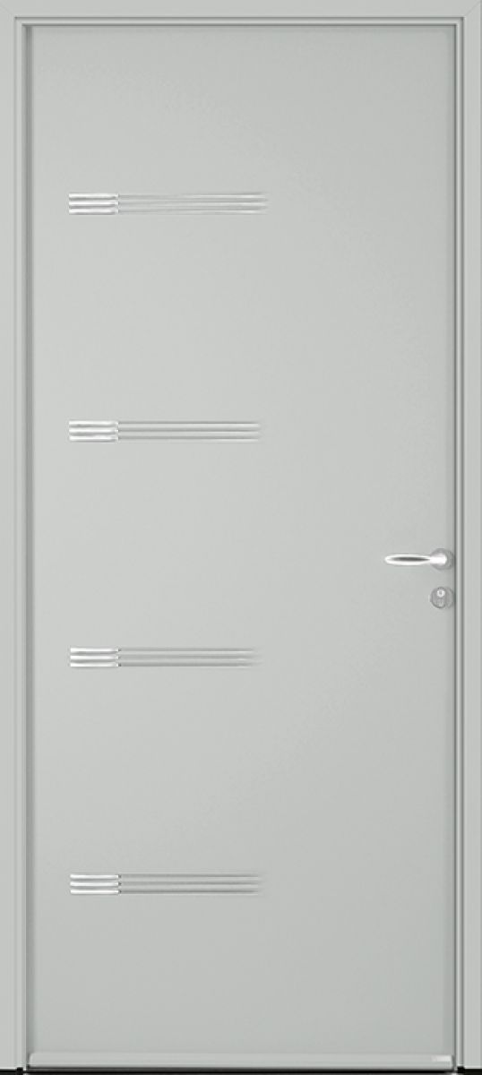Porte d’entrée acier Bel’M Touch 68+, illustration fabricant